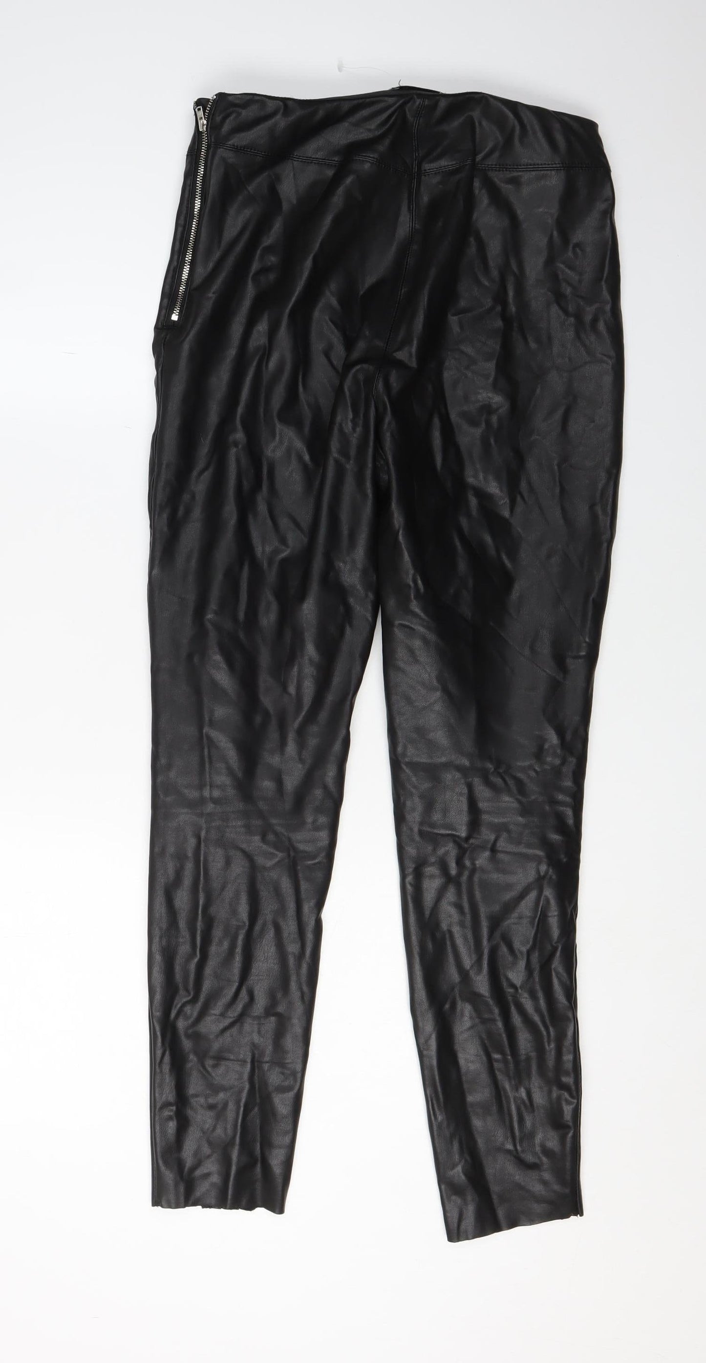 Womens UK Size 12 Topshop Slim Fit Jegging Black Trousers