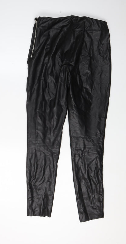 Womens UK Size 12 Topshop Slim Fit Jegging Black Trousers