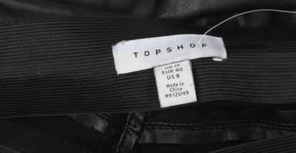 Womens UK Size 12 Topshop Slim Fit Jegging Black Trousers