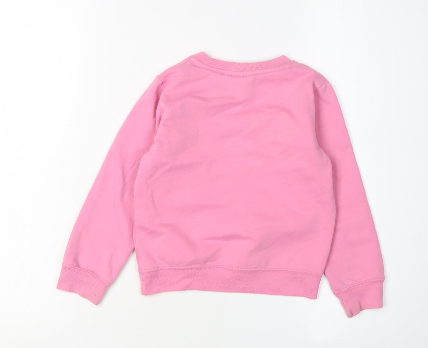Beverly Hills Polo Club Girls Pink Pullover Sweatshirt 5-6 Years