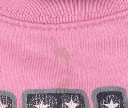Beverly Hills Polo Club Girls Pink Pullover Sweatshirt 5-6 Years