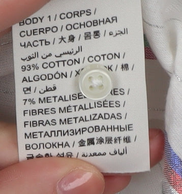 Womens UK Size XS Superdry White Basic Button-Up
