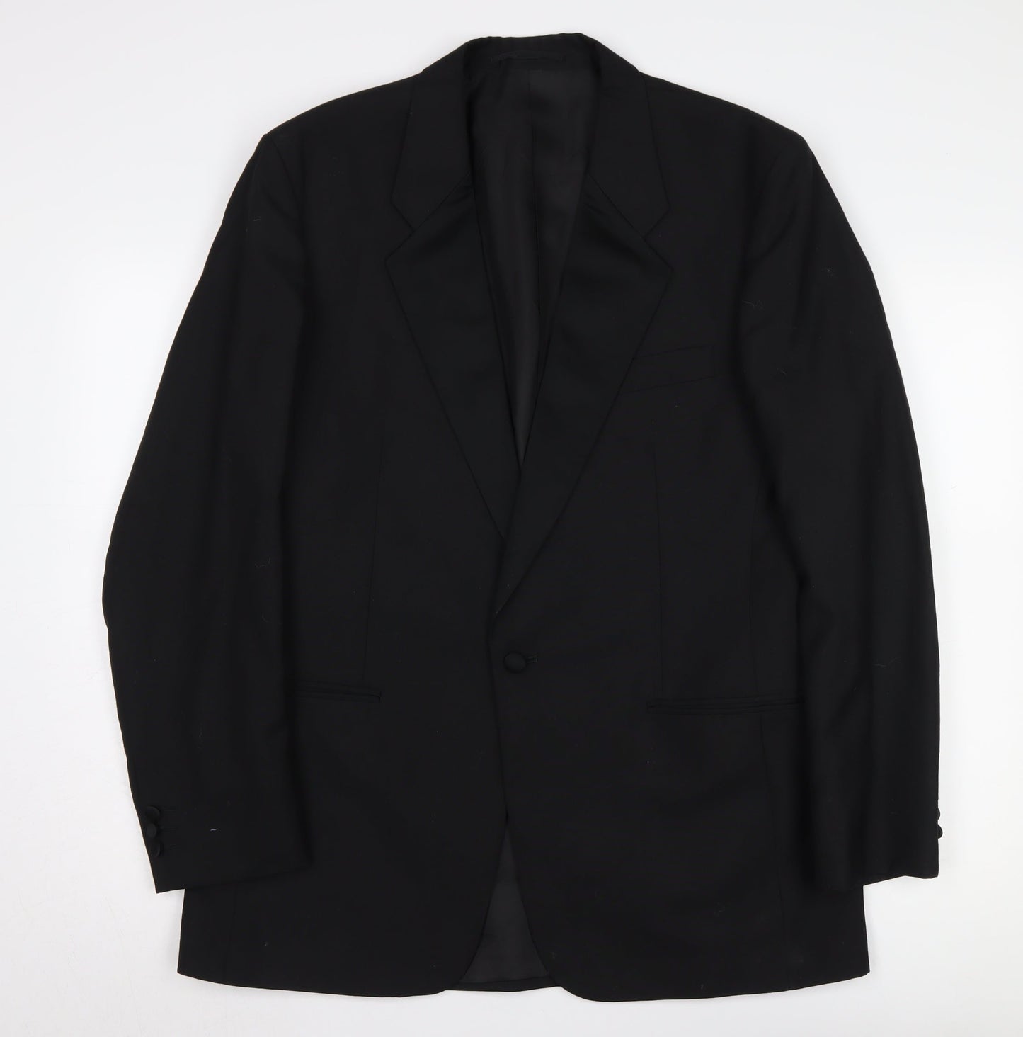 Mens UK Size 40 Moss Bros Regular Black Suit Jacket