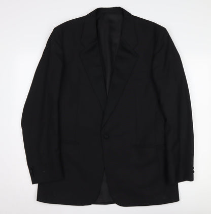 Mens UK Size 40 Moss Bros Regular Black Suit Jacket
