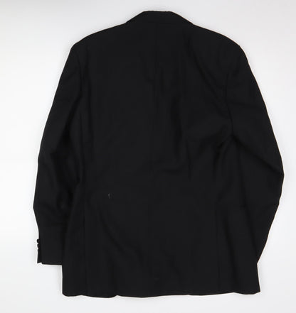 Mens UK Size 40 Moss Bros Regular Black Suit Jacket