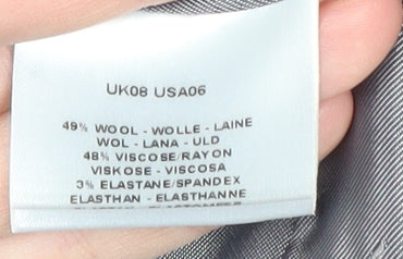 Jaeger Women's Black Pinstripe Suit Jacket, UK 8, Classic Business