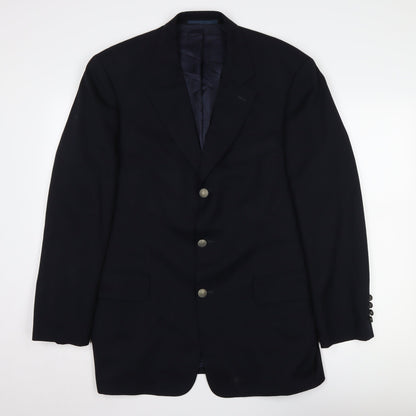 Botto Giuseppe Men's Black Wool Blazer 42R