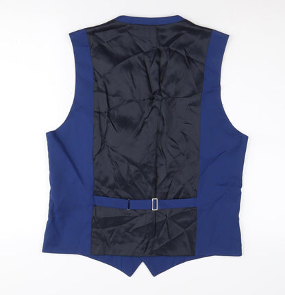 Austin Reed Blue Men's Suit Waistcoat, Size 42R