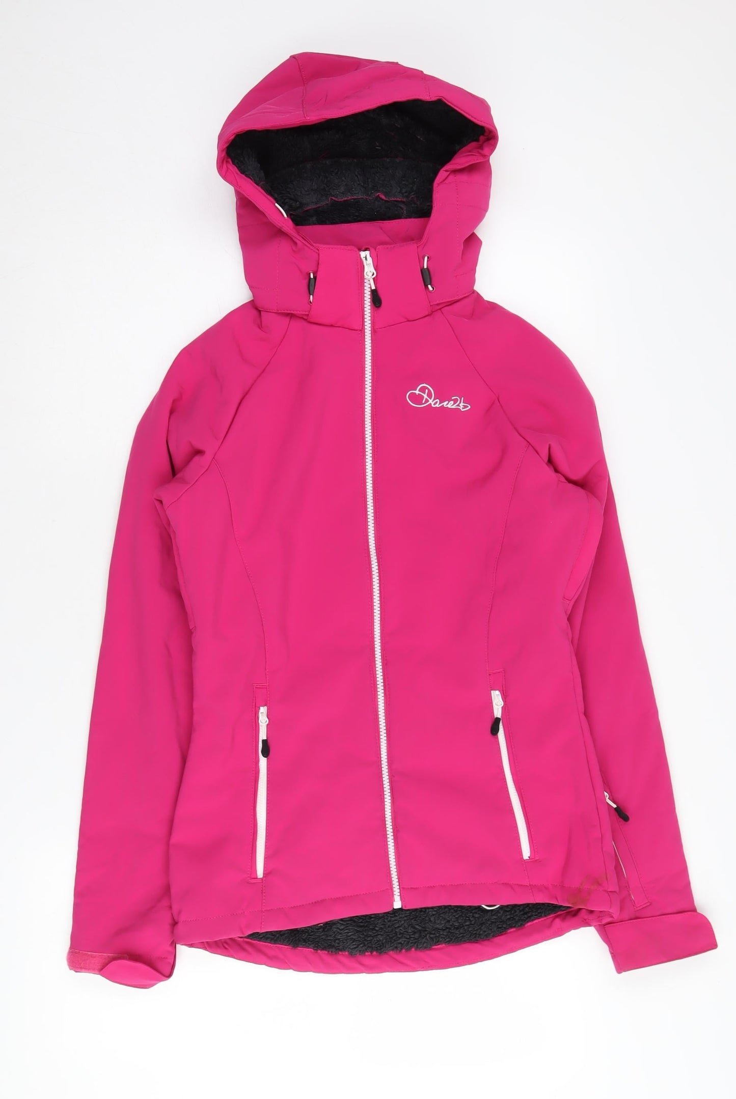 Dare 2b Women's Pink Ski Jacket Size 8 Hooded Zip