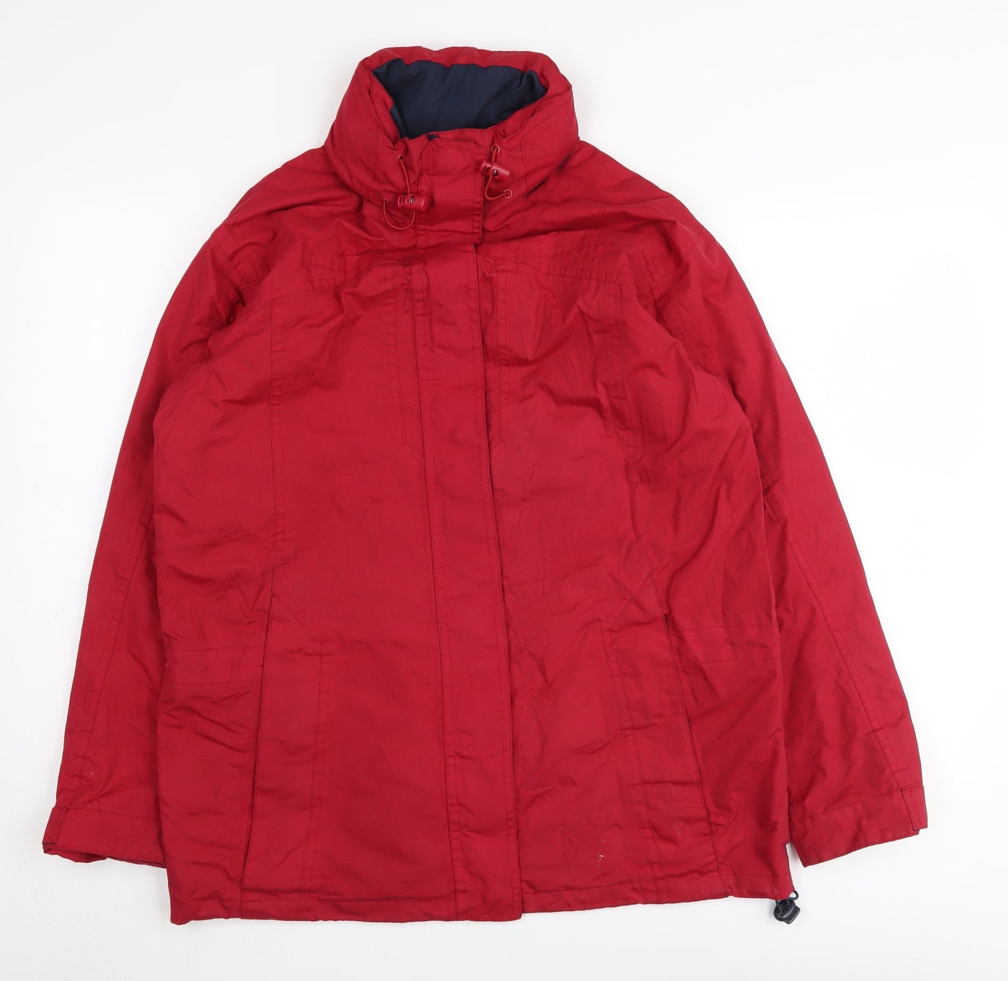 Womens UK Size 12 Arctic Storm Red Parka Coat