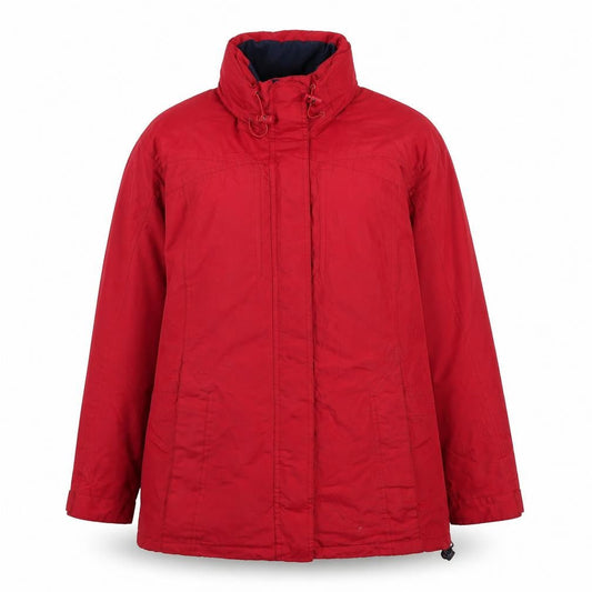 Womens UK Size 12 Arctic Storm Red Parka Coat
