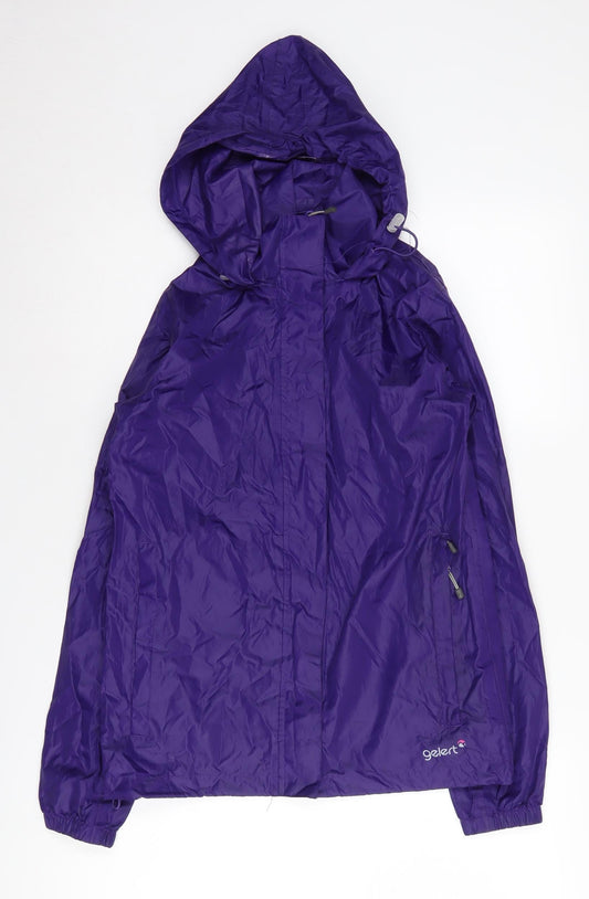 Gelert Women's Purple Packaway Rain Coat Jacket Size 6