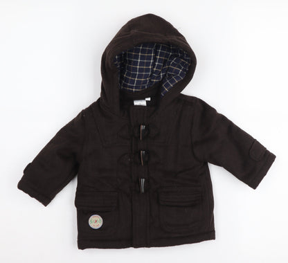 Jasper Conran Brown Wool Duffle Coat 3-6 Months
