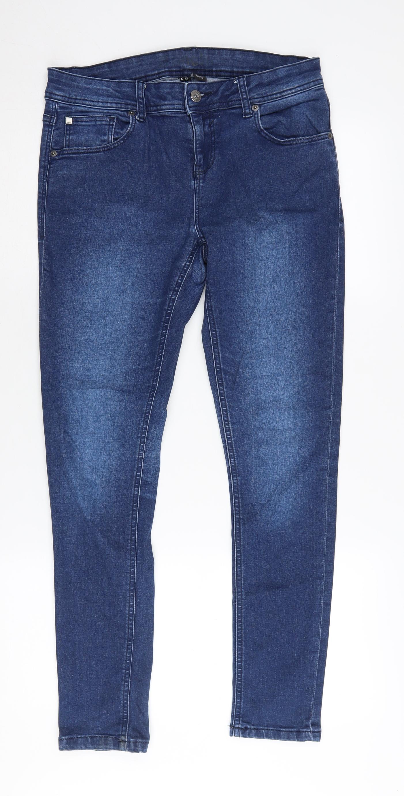 Bench Women's Blue Skinny Jeans, Size 12