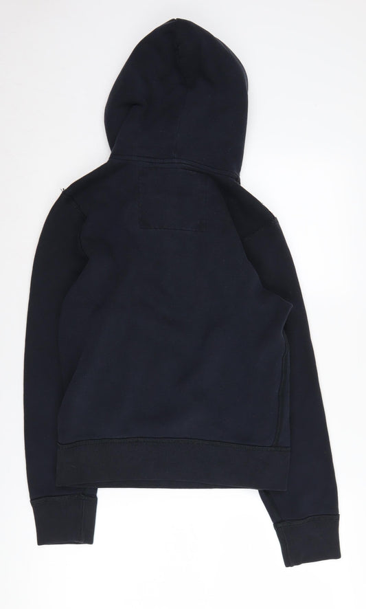 Abercrombie & Fitch Men's Black Henley Hoodie Size S