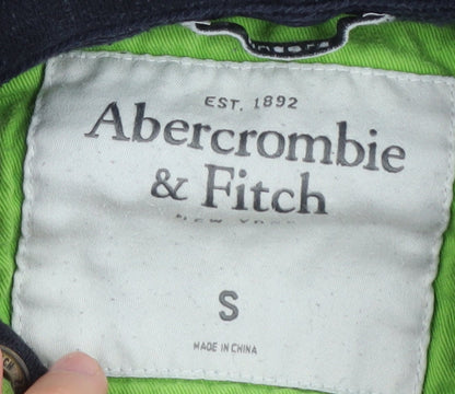 Abercrombie & Fitch Men's Black Henley Hoodie Size S