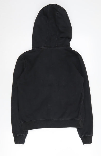 Champion Womens Black XS Hoodie Pullover Logo Casual