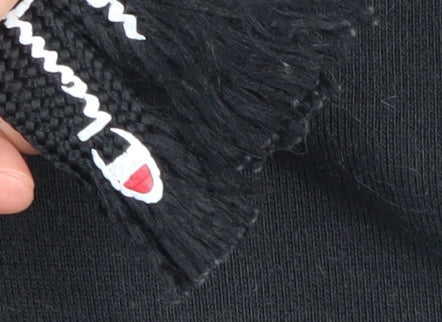 Champion Womens Black XS Hoodie Pullover Logo Casual