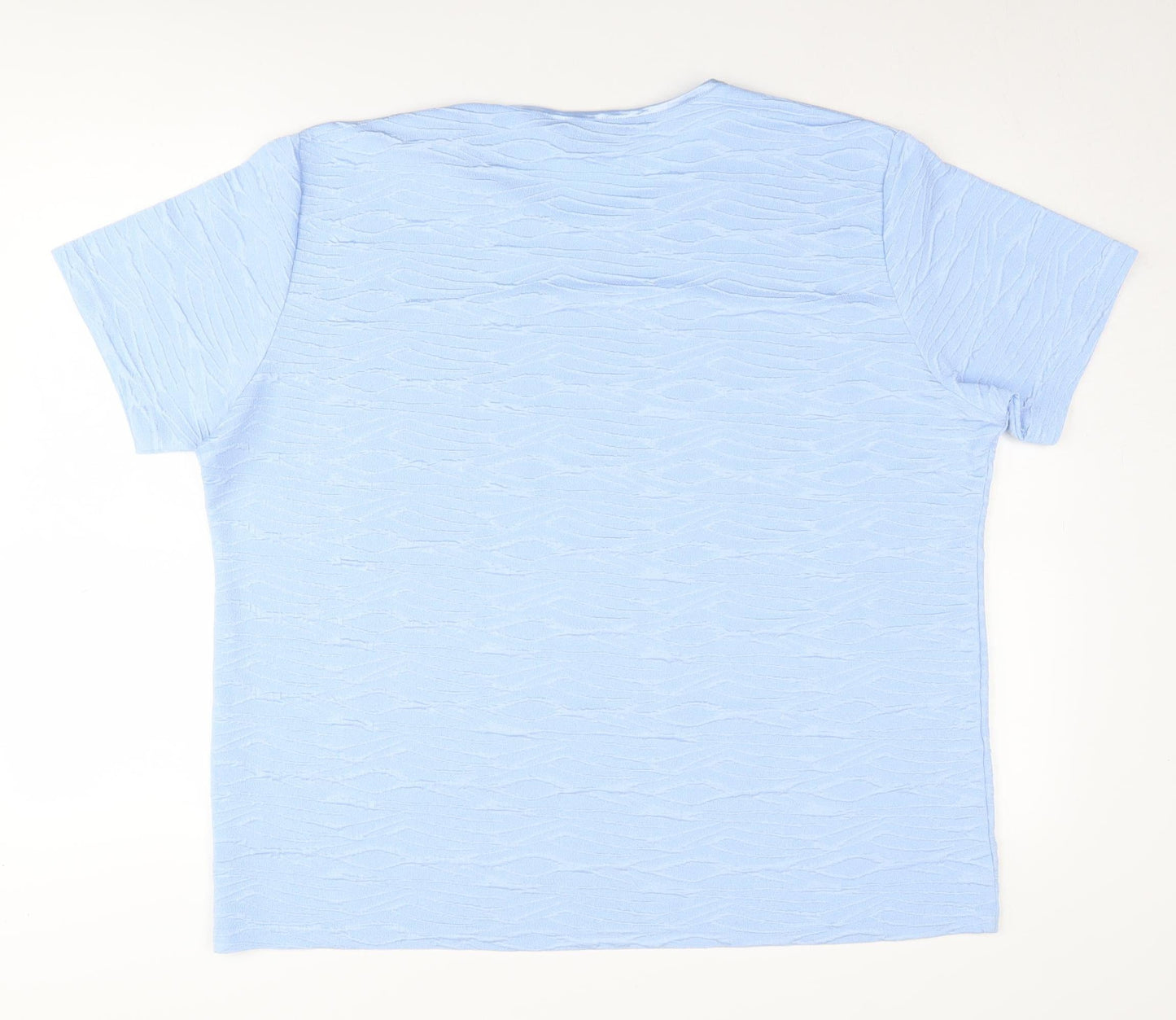 Womens UK Size XL Honor Millburn Blue Basic T-Shirt
