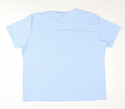Womens UK Size XL Honor Millburn Blue Basic T-Shirt