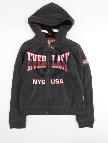 Everlast Boys Grey Full Zip Hoodie 9-10 Years with Logo