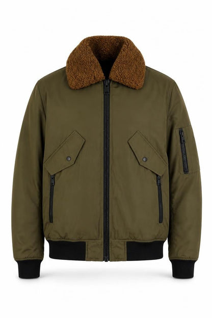 Mens UK Size S ASOS Green Bomber Jacket