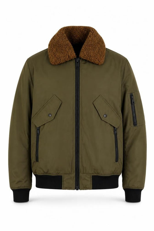 Mens UK Size S ASOS Green Bomber Jacket