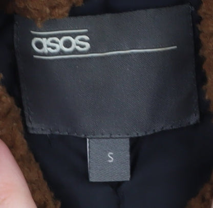 ASOS Men's Green Bomber Jacket, S, Zipped Pockets