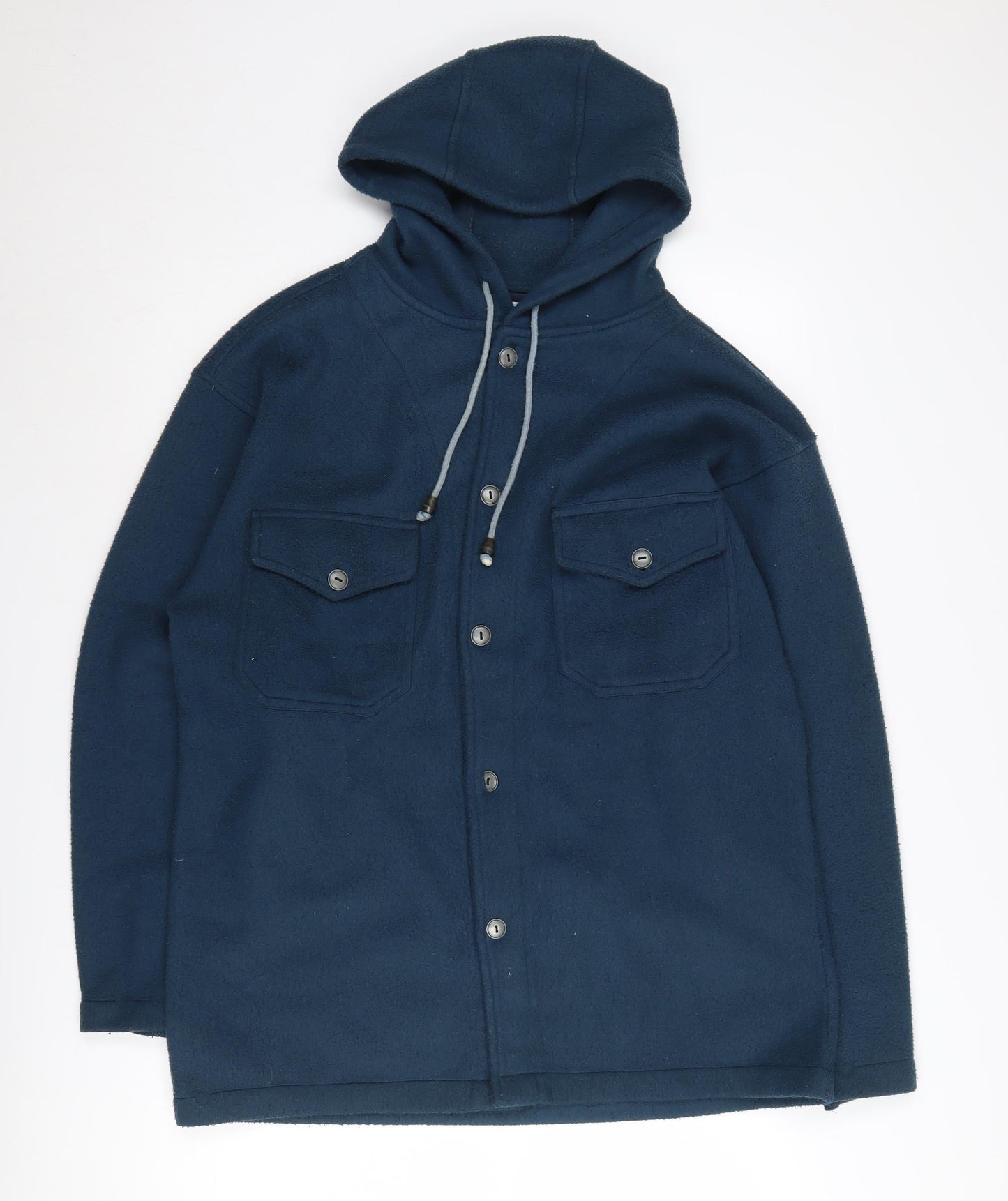 Mens UK Size S Evolution Blue Hooded Jacket