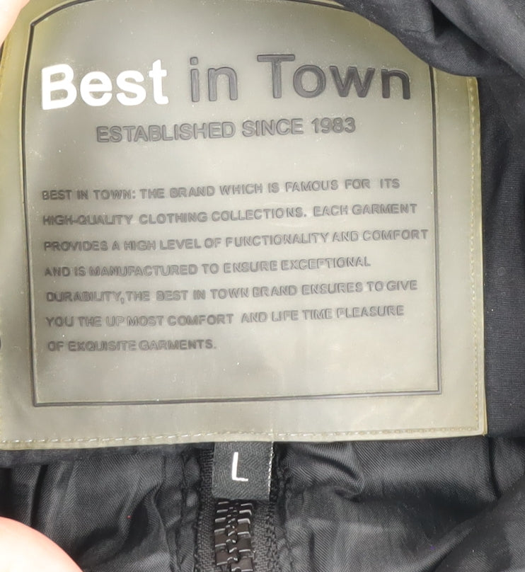 Mens UK Size L Best in Town Black