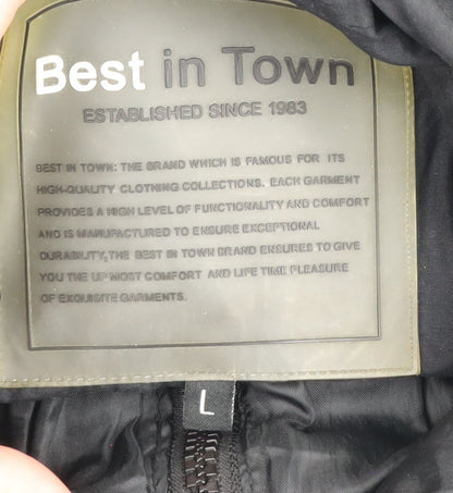 Mens UK Size L Best in Town Black