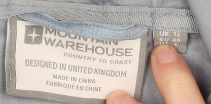 Mountain Warehouse Women's Blue Hooded Windbreaker Jacket