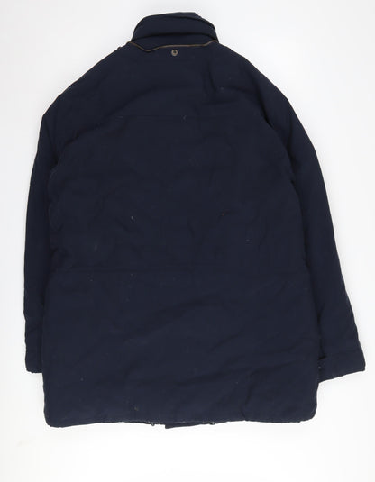 Mens UK Size M French Connection Blue Parka Coat