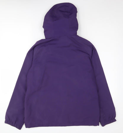 Womens UK Size 12 Mountain Essentials Purple Rain Coat