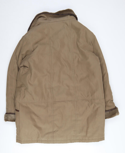 Daxon Women's Beige Overcoat Size 16 Casual Wear