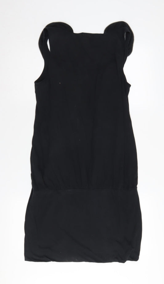 DKNY JEANS Women's Black Sleeveless Short Dress L