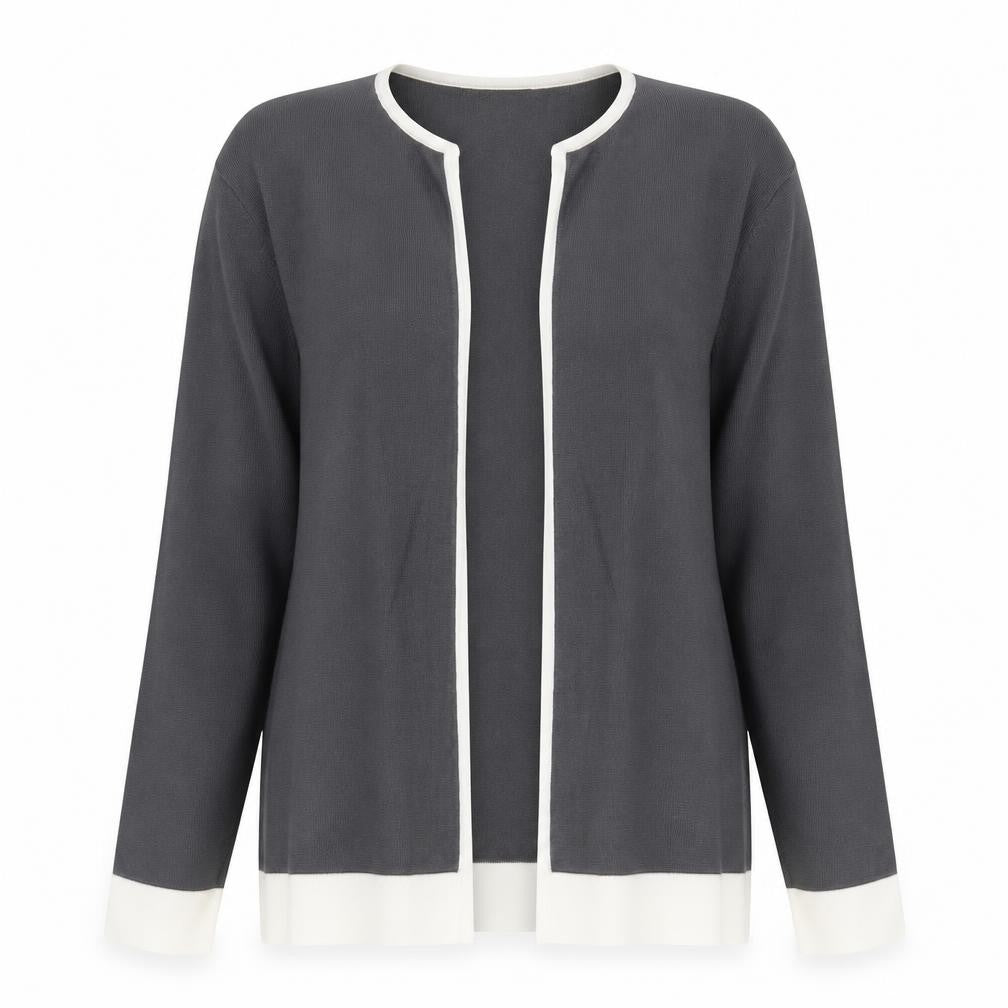 Womens UK Size 14 Eastex Grey Cardigan Jumper
