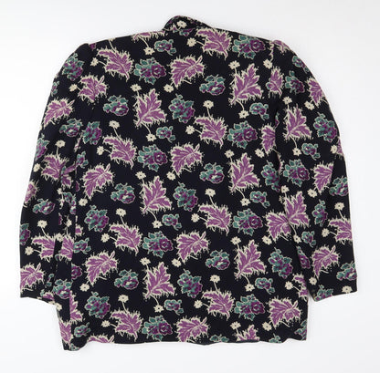 Alexon Women's Multicoloured Floral Suit Jacket, M, Lined, Regular Fit