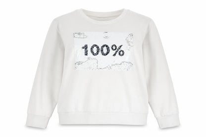 Womens UK Size M DKNY White Pullover Sweatshirt