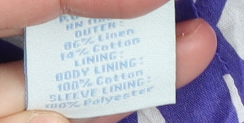 Boden Women's Brown Jacket UK 10 Casual Linen Blend