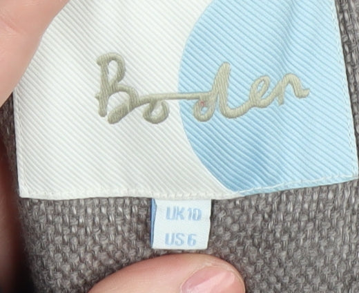 Boden Women's Brown Jacket UK 10 Casual Linen Blend