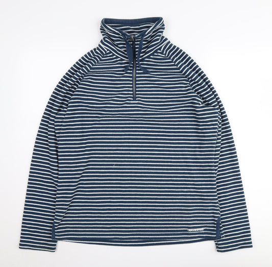 Craghoppers Women's Blue Striped Pullover Sweatshirt UK 16