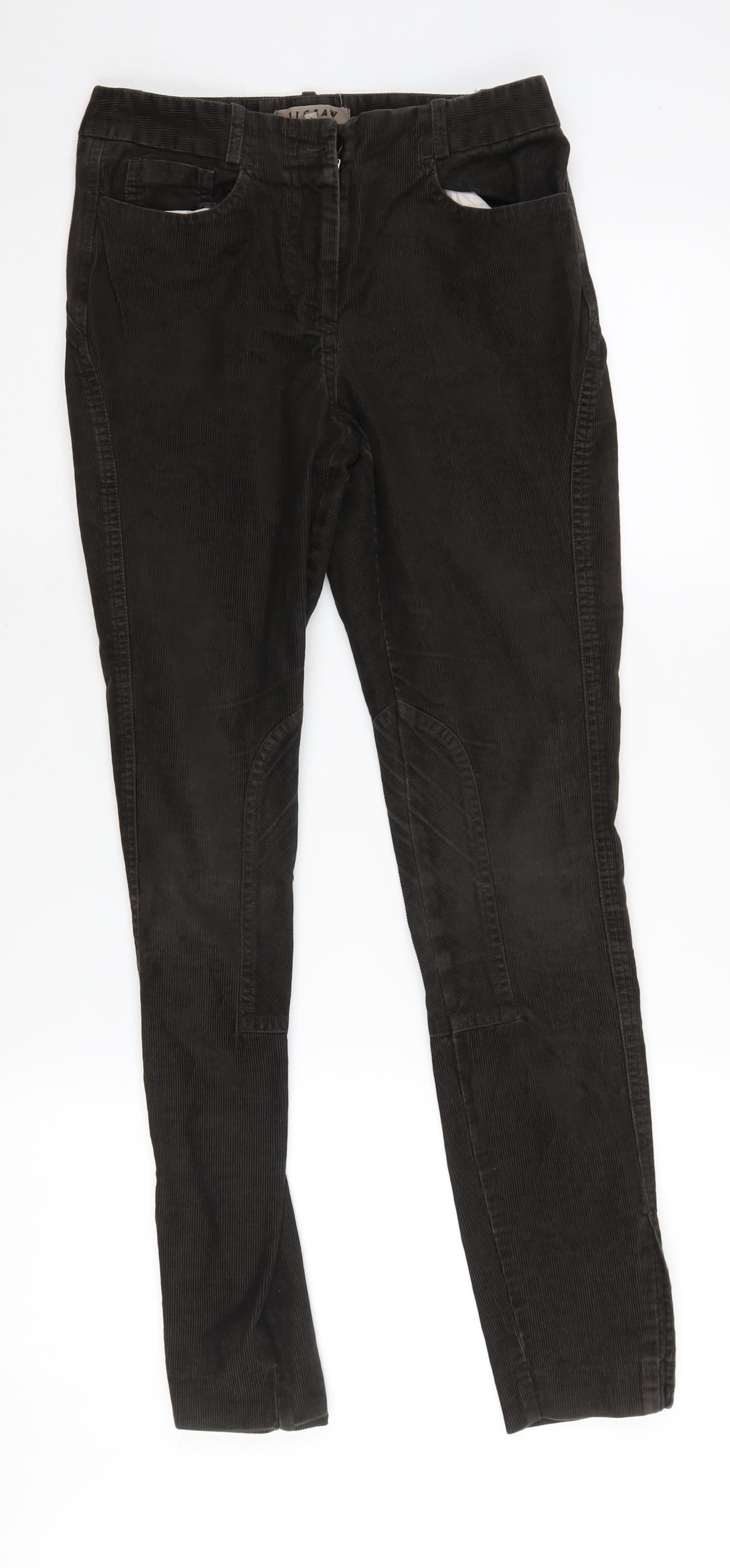 Womens UK Size 8 Jigsaw Regular Fit  Black Trousers