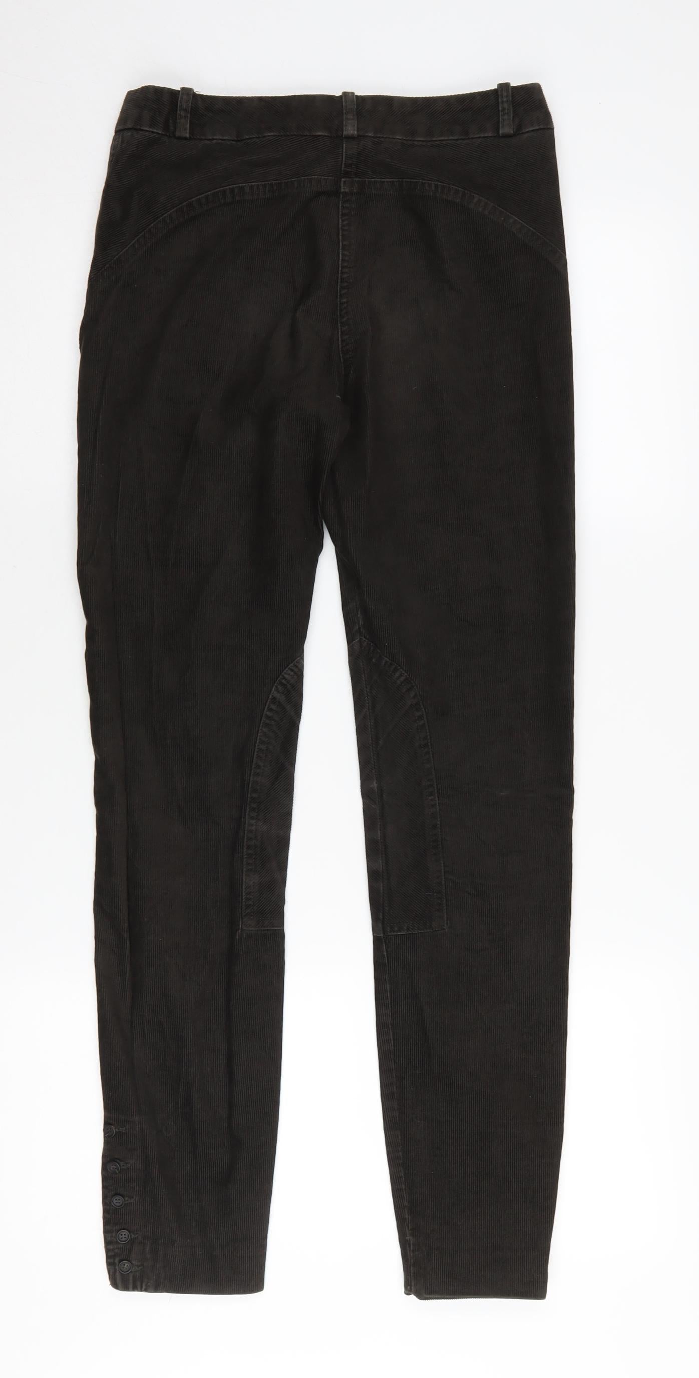 Womens UK Size 8 Jigsaw Regular Fit  Black Trousers