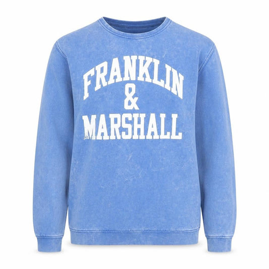 Front view of Franklin & Marshall Teens Blue Pullover Sweatshirt