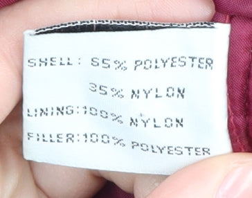 Klass Women's Red Puffer Jacket - Medium, Warm Casual Style