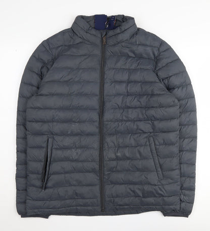 Mens UK Size M Rydale Grey Puffer Jacket