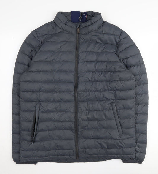 Mens UK Size M Rydale Grey Puffer Jacket