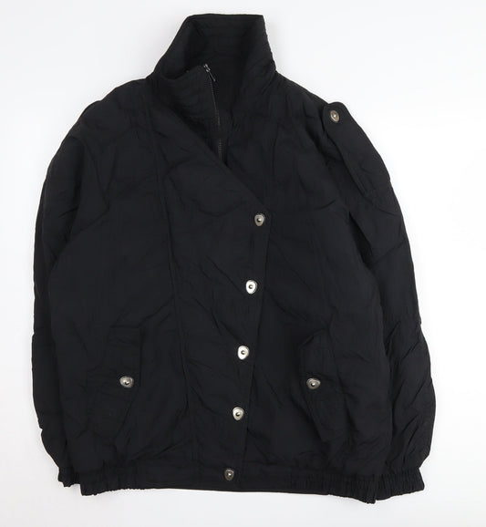 Littlewoods Men's Black Puffer Jacket, Size 16 Plus, Winter