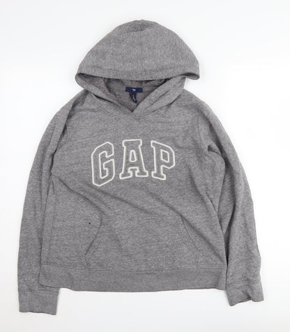 Gap Unisex Grey Logo Pullover Hoodie, Size M